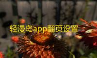 轻漫岛app翻页设置